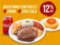 Combo Matutinho Contrafil + Coca-Cola 350ml + Pudim