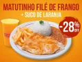 Combo Matutinho Fil de Frango + Suco de Laranja
